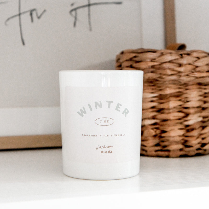 winter soy candle