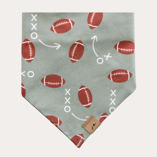 game day - punter green dog bandana