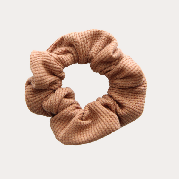 clay waffle knit scrunchie