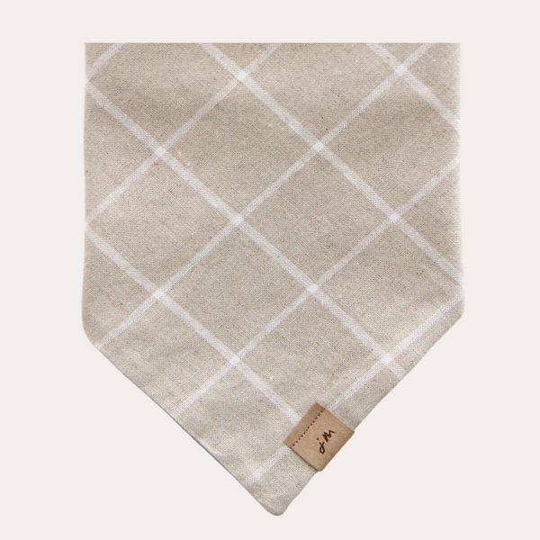 biscotti plaid dog bandana