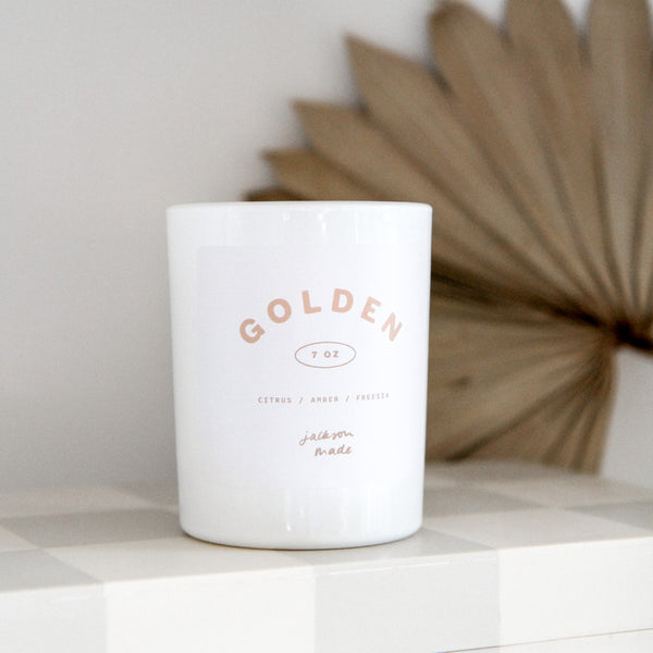 golden soy candle