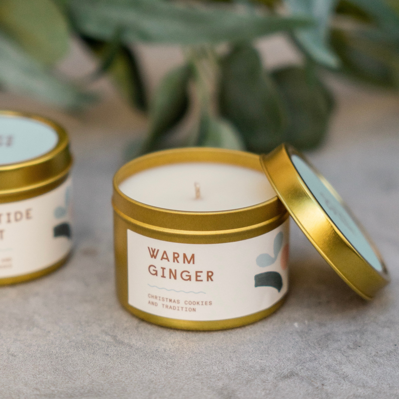 warm ginger travel candle