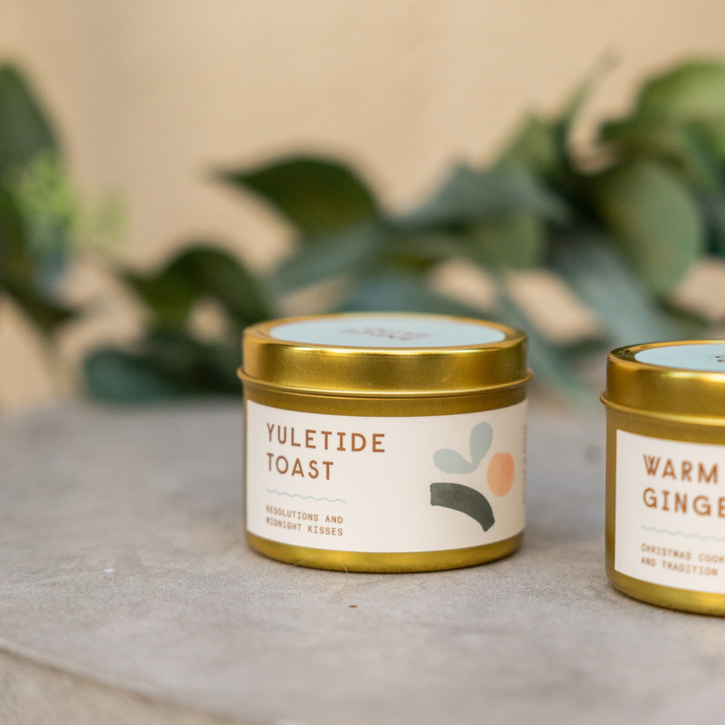 yuletide toast travel candle
