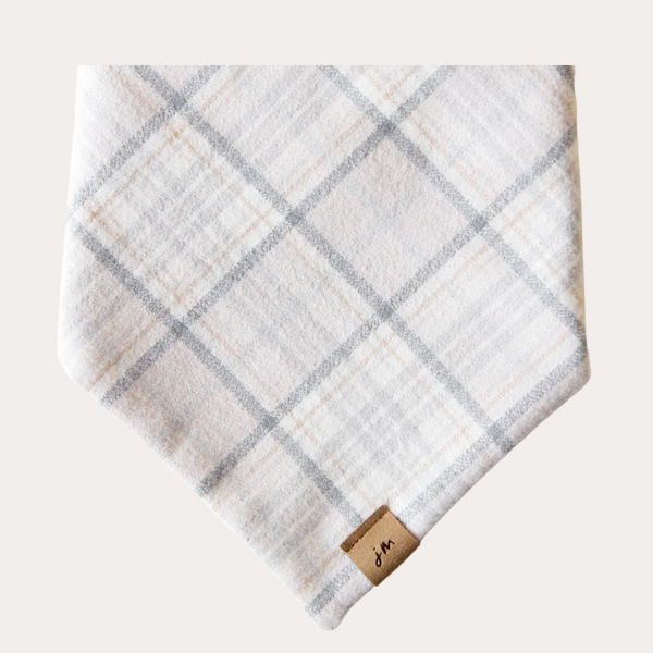 frosty flannel dog bandana