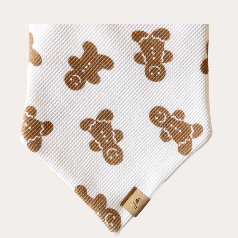 gingerbread man dog bandana
