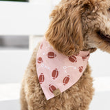 game day - pink zone dog bandana
