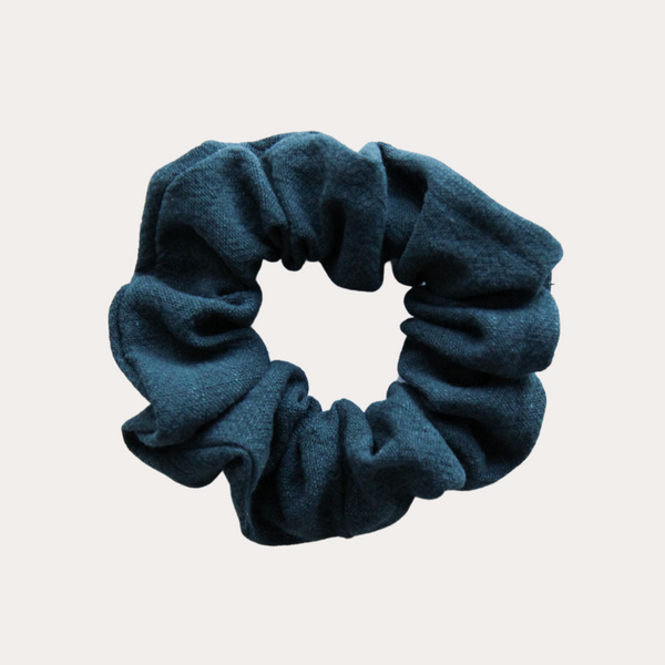 spruce linen scrunchie