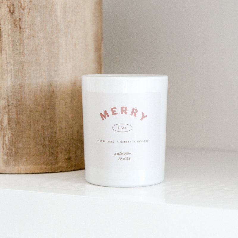 merry soy candle