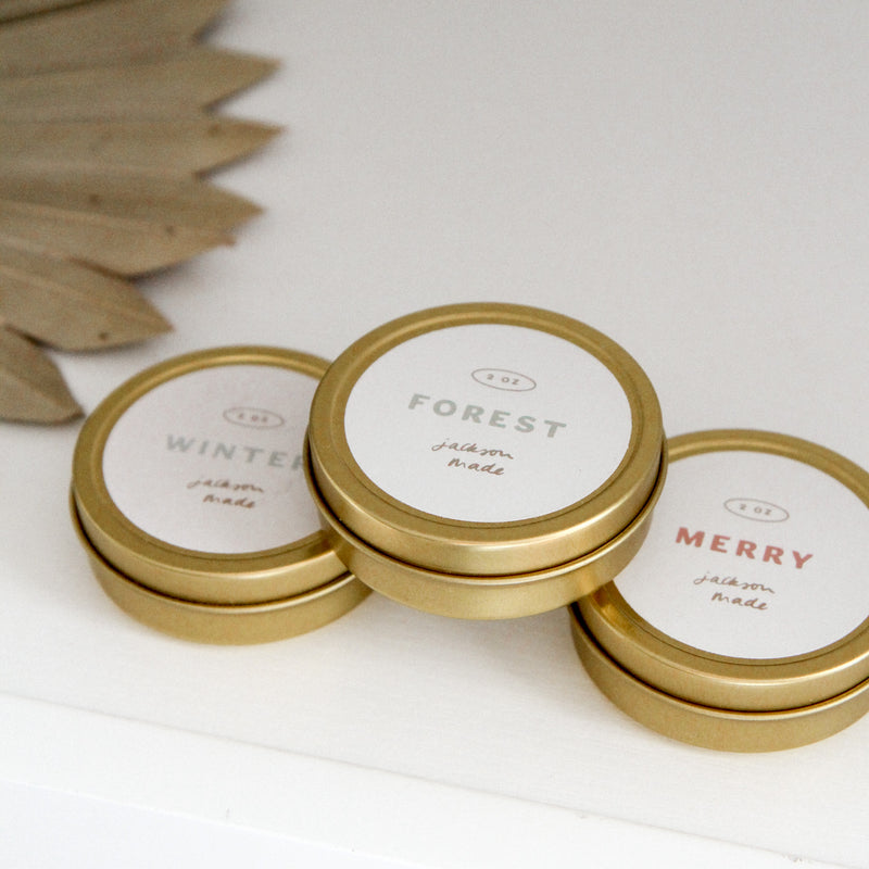 mini soy candle - gift set of 3