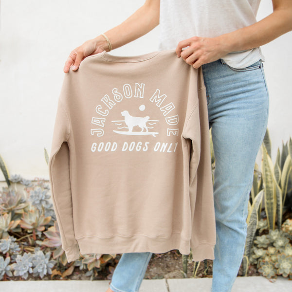 good dogs only crewneck
