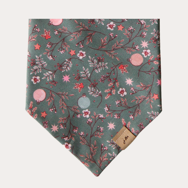 deck the halls dog bandana