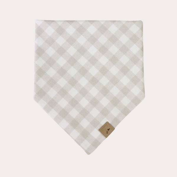 gloomy gingham dog bandana