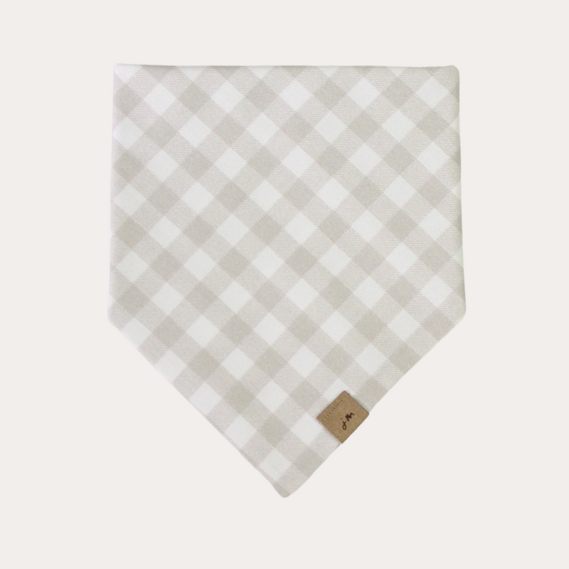 gloomy gingham dog bandana