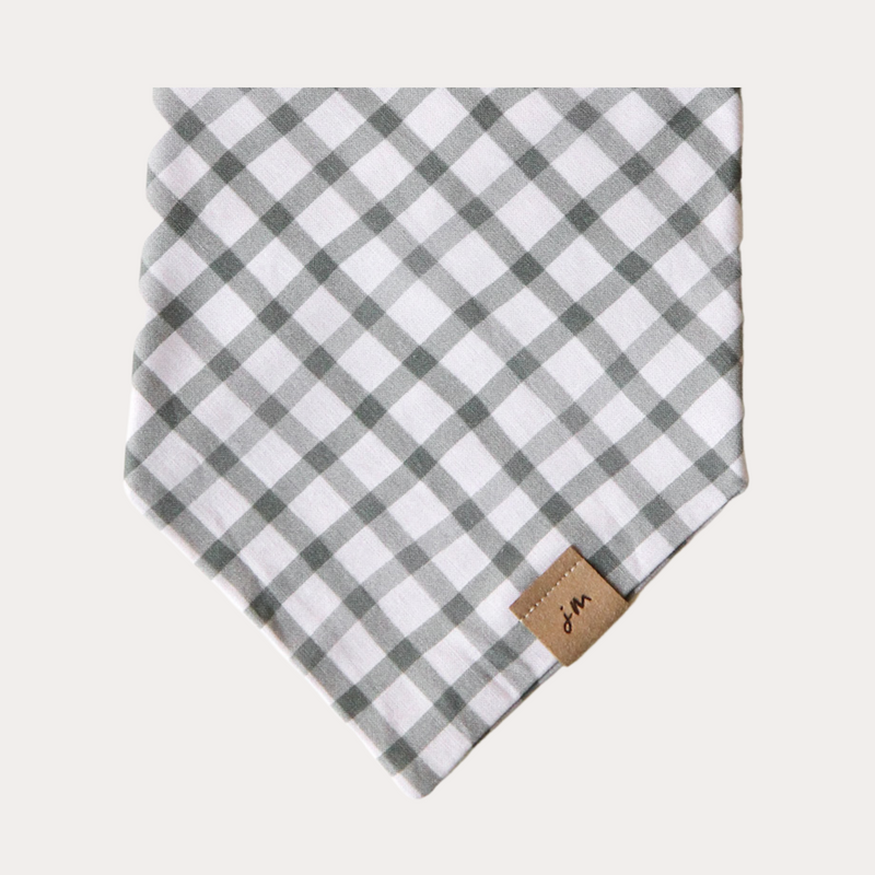 evergreen gingham dog bandana