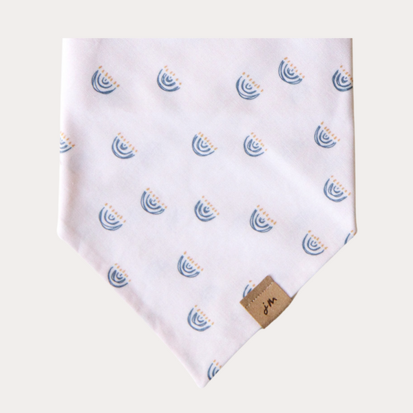 mini menorahs dog bandana