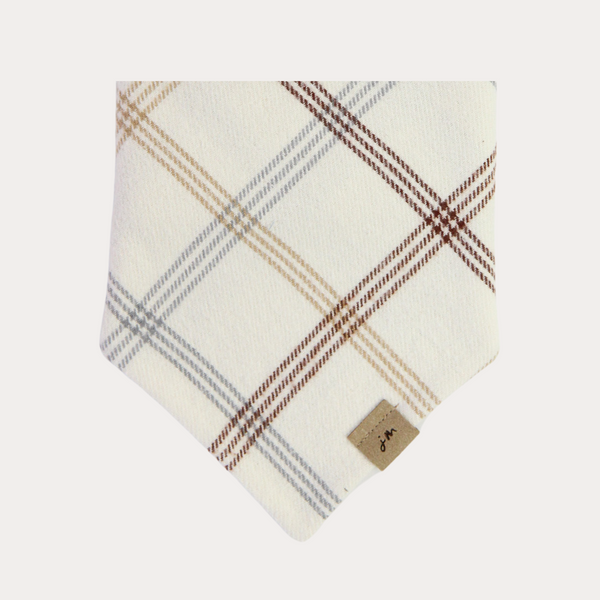 harvest flannel dog bandana
