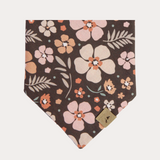 mocha floral dog bandana