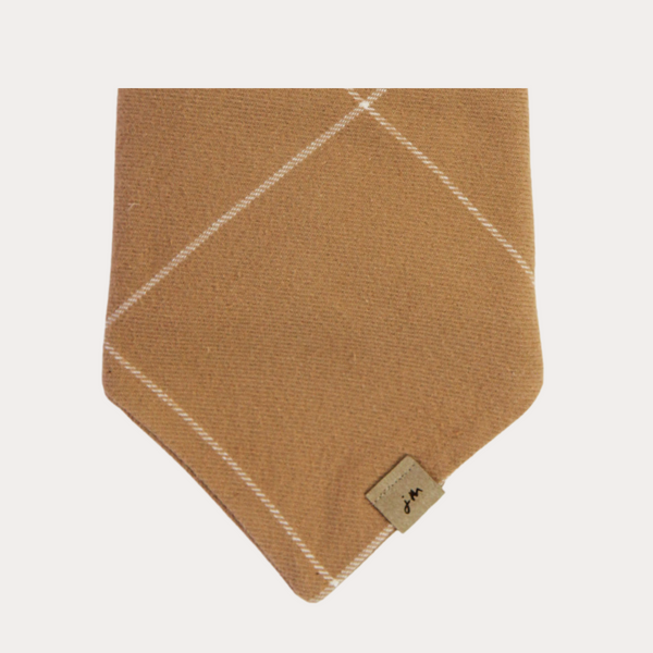 salted caramel flannel dog bandana